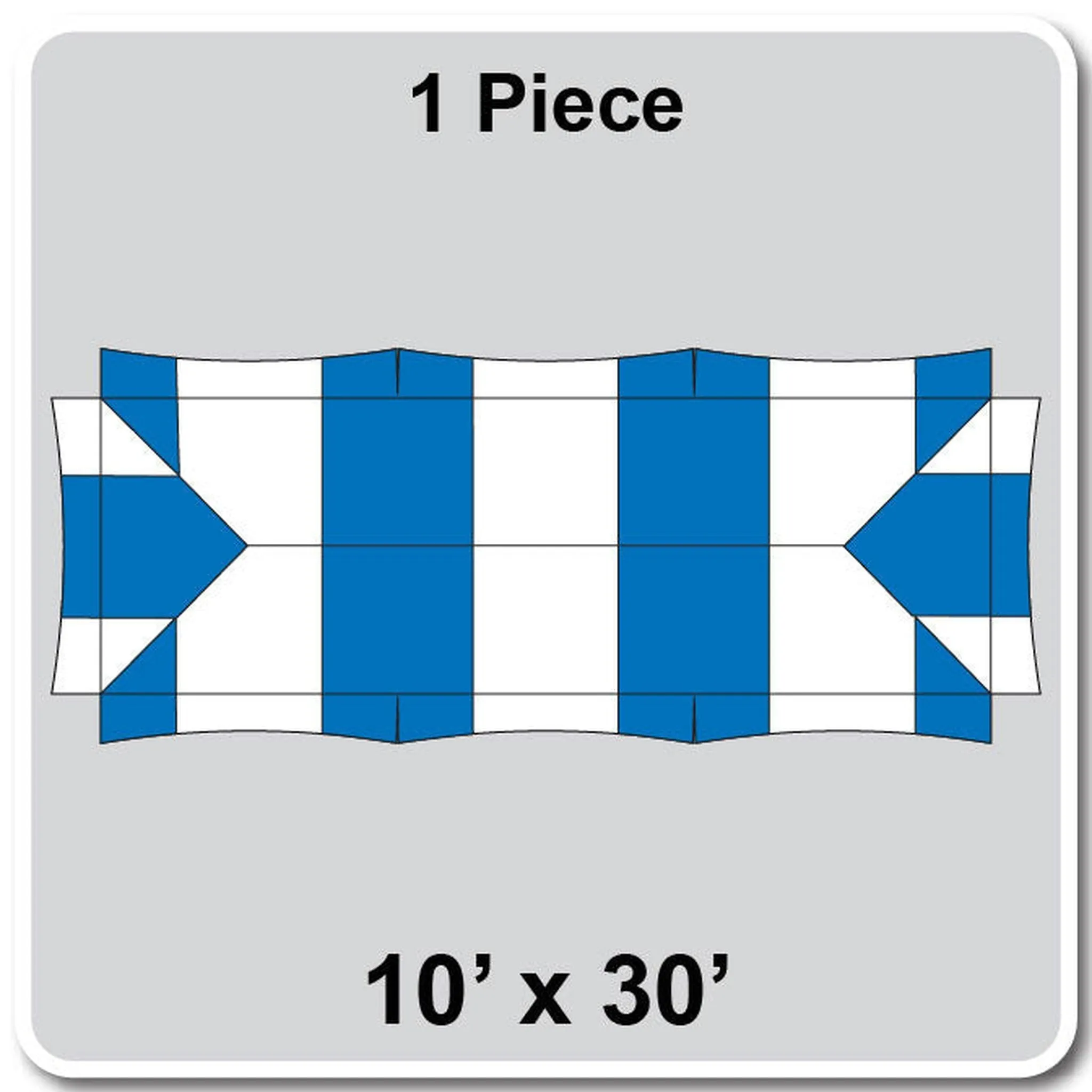 10' Wide Master Series Frame Tent Top