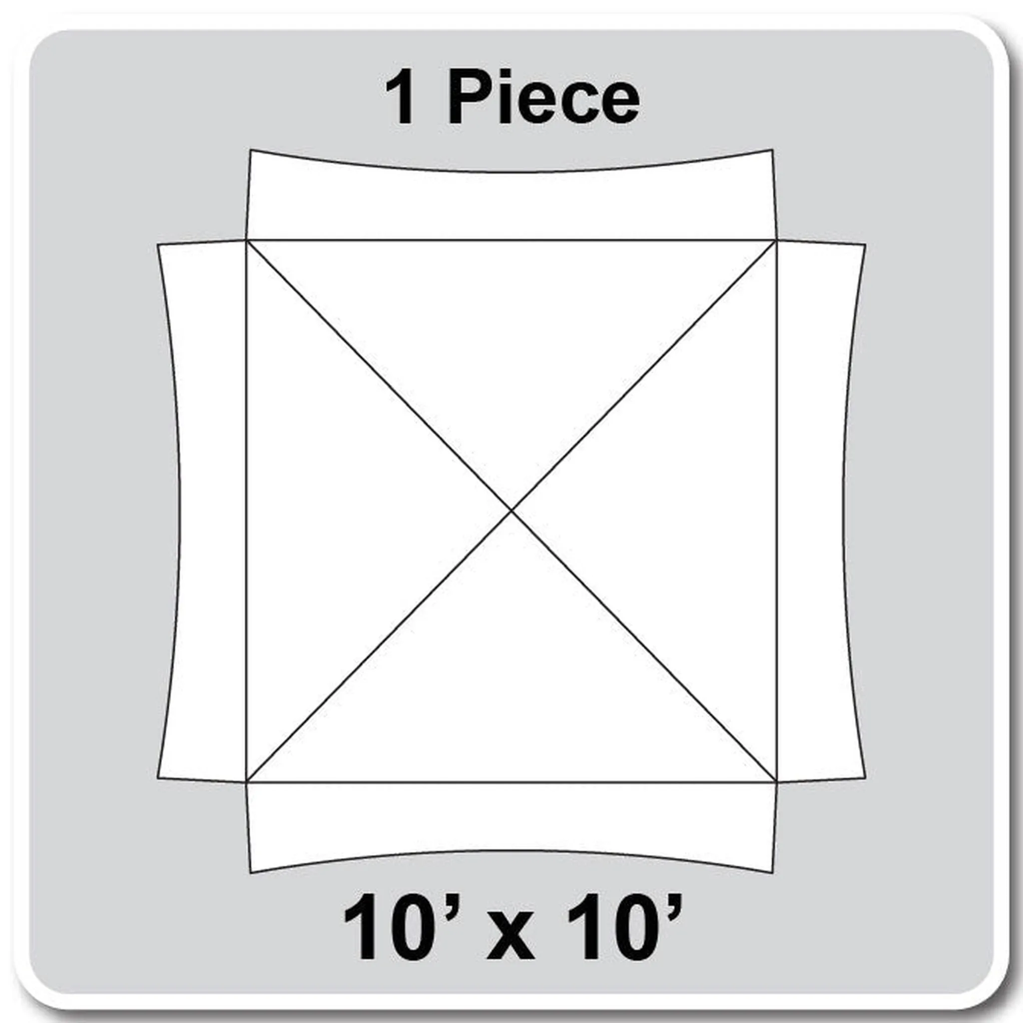 10' Wide Master Series Frame Tent Top