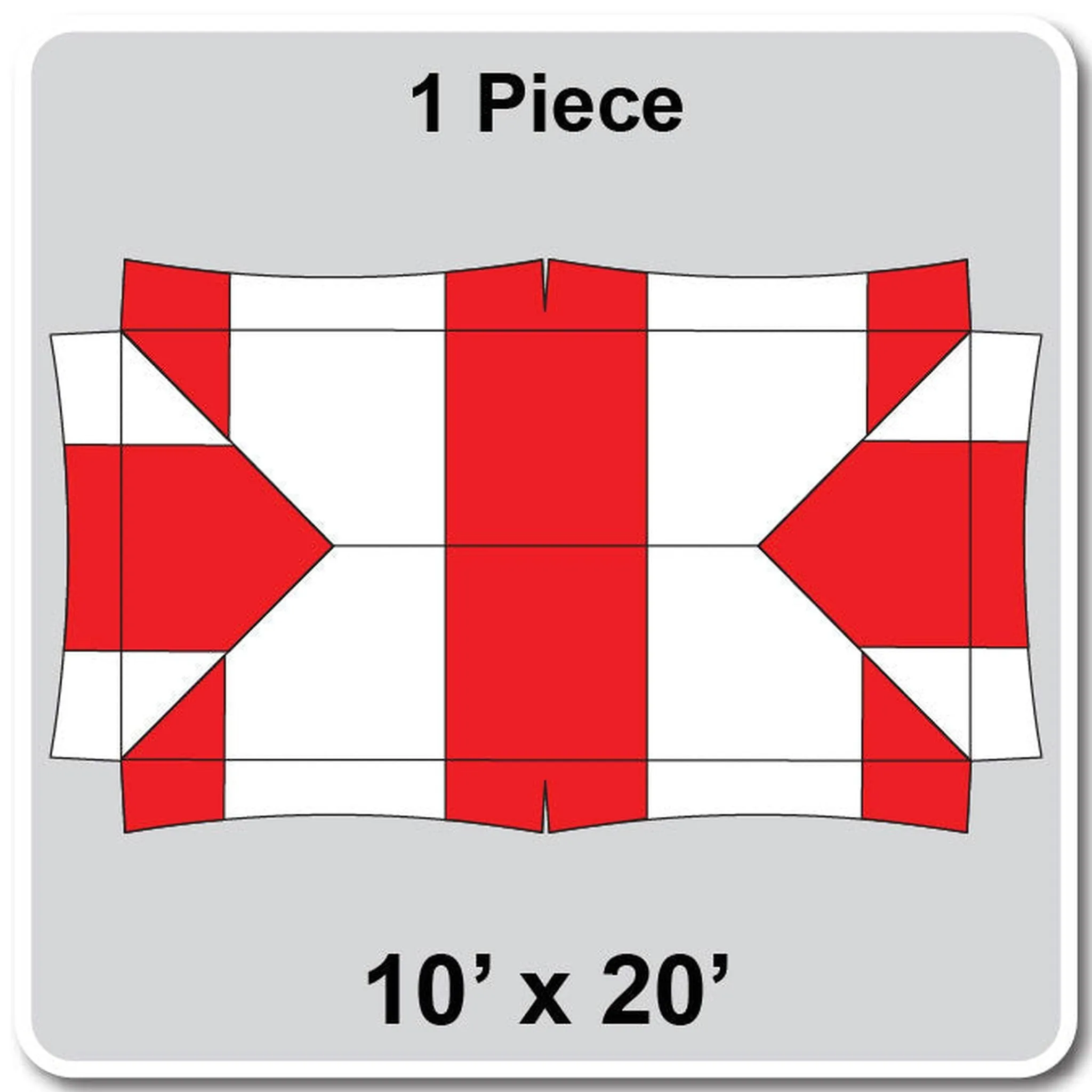 10' Wide Master Series Frame Tent Top