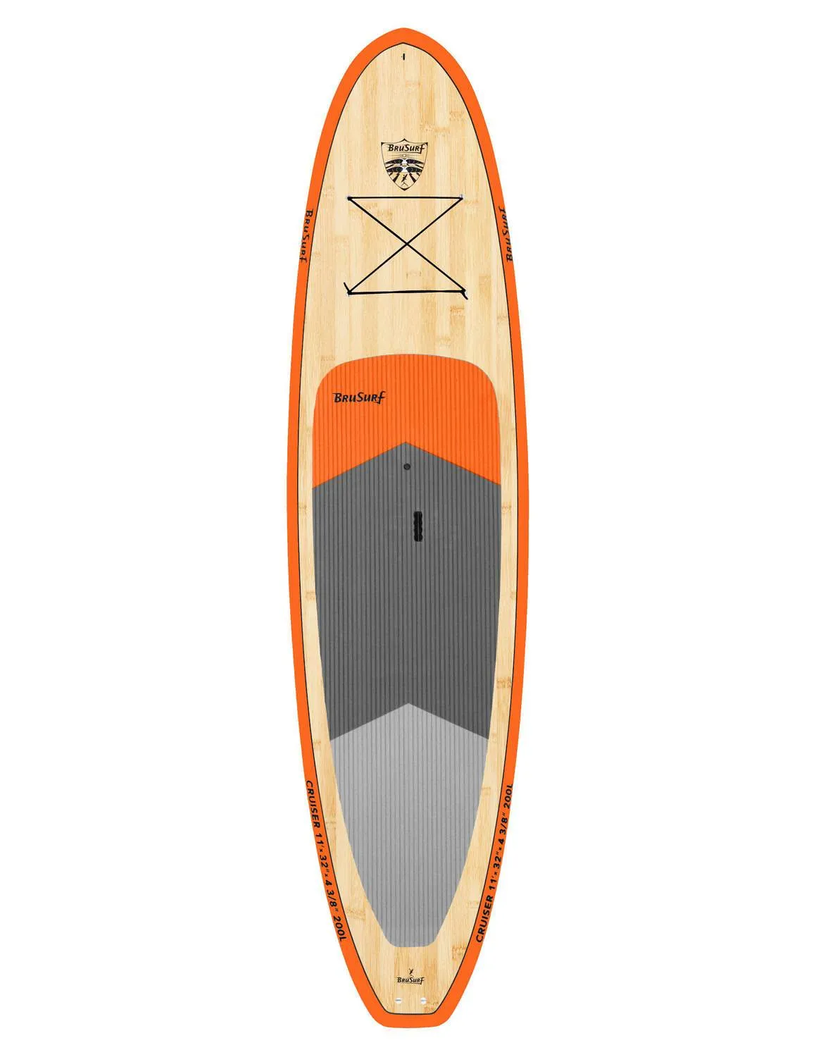 11' BruSurf Cruiser Standup Paddleboard Bamboo