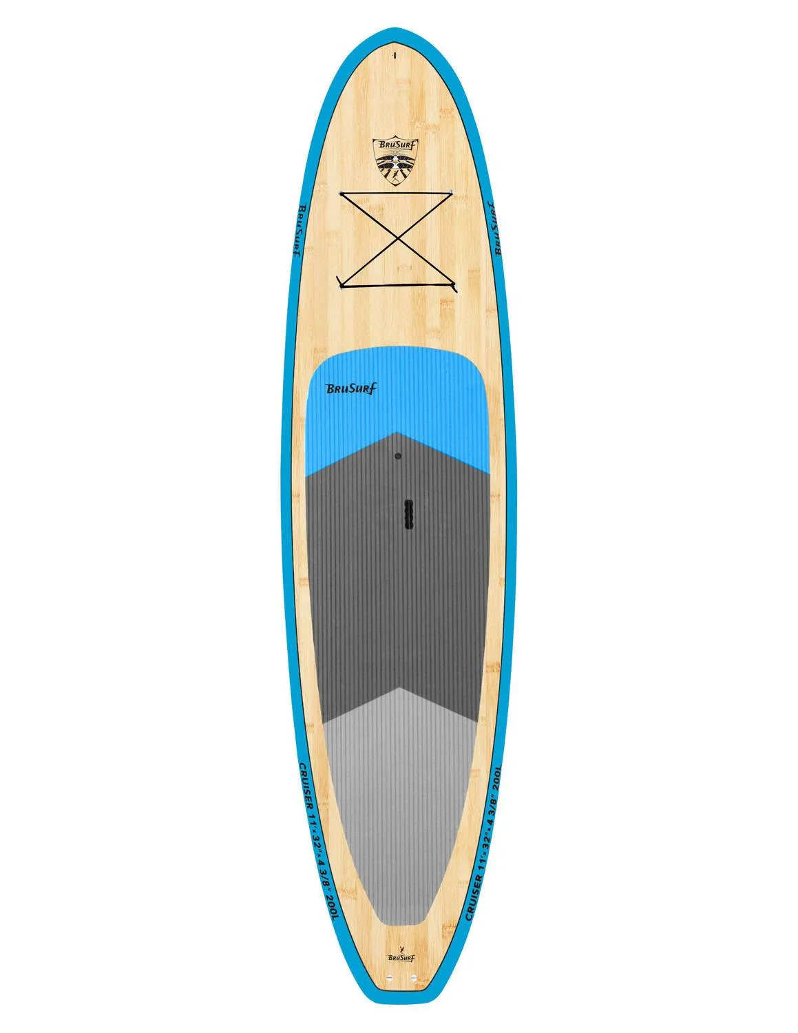 11' BruSurf Cruiser Standup Paddleboard Bamboo