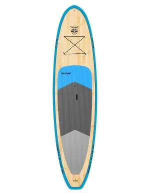 11' BruSurf Cruiser Standup Paddleboard Bamboo