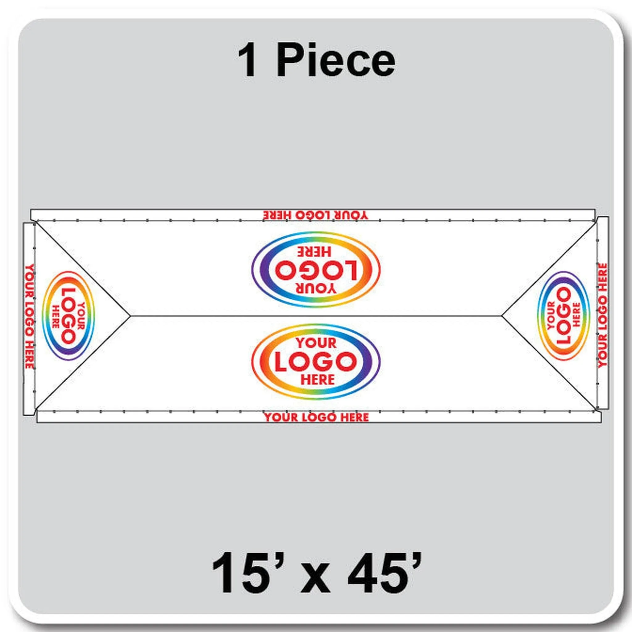 15' Wide Classic Series Frame Tent Top