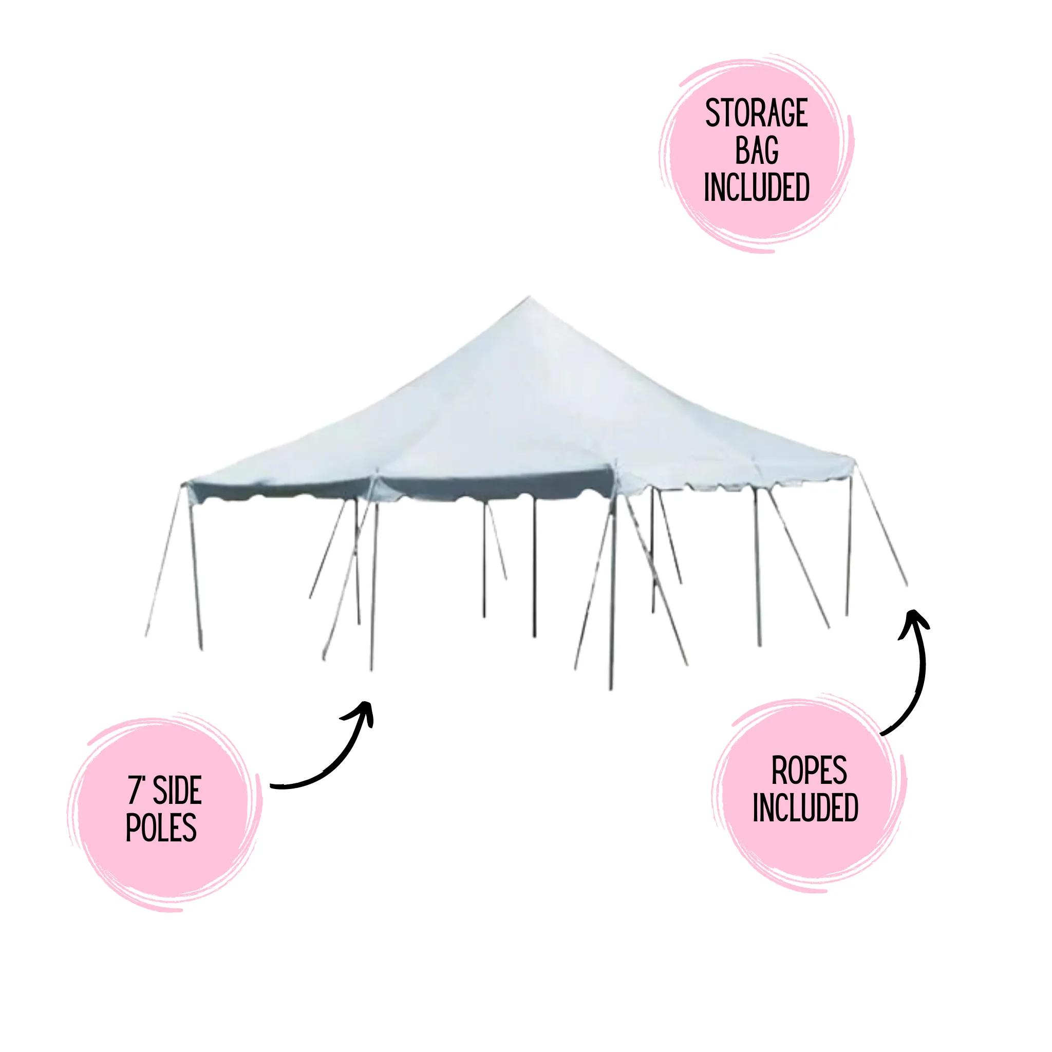 20x20 Residential Pole Tent