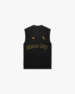 247 Manchester Marathon Oversized Tank - Black