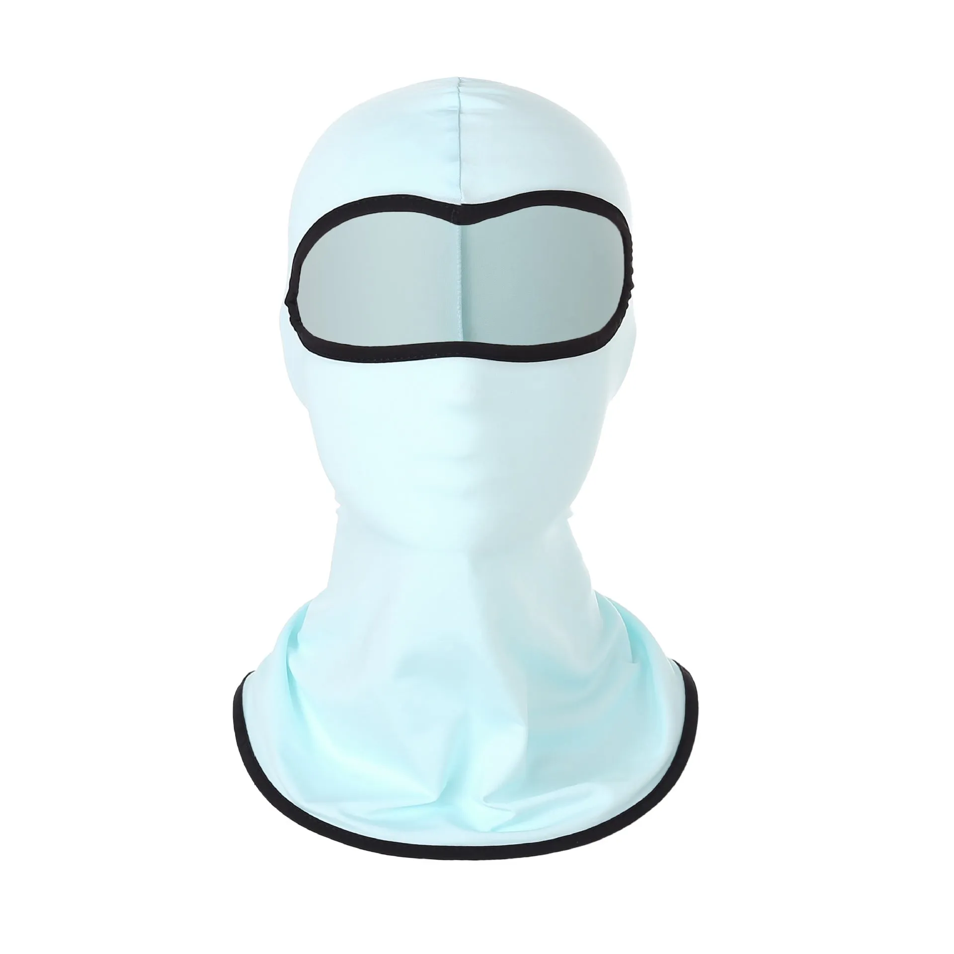2PCs Windtight Hoods Sun-Proof Breathable Summer Ice Silk Face Mask for Outdoor Cycling