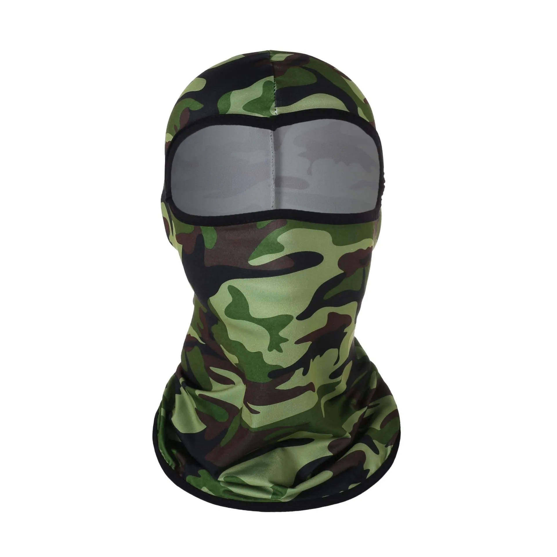 2PCs Windtight Hoods Sun-Proof Breathable Summer Ice Silk Face Mask for Outdoor Cycling