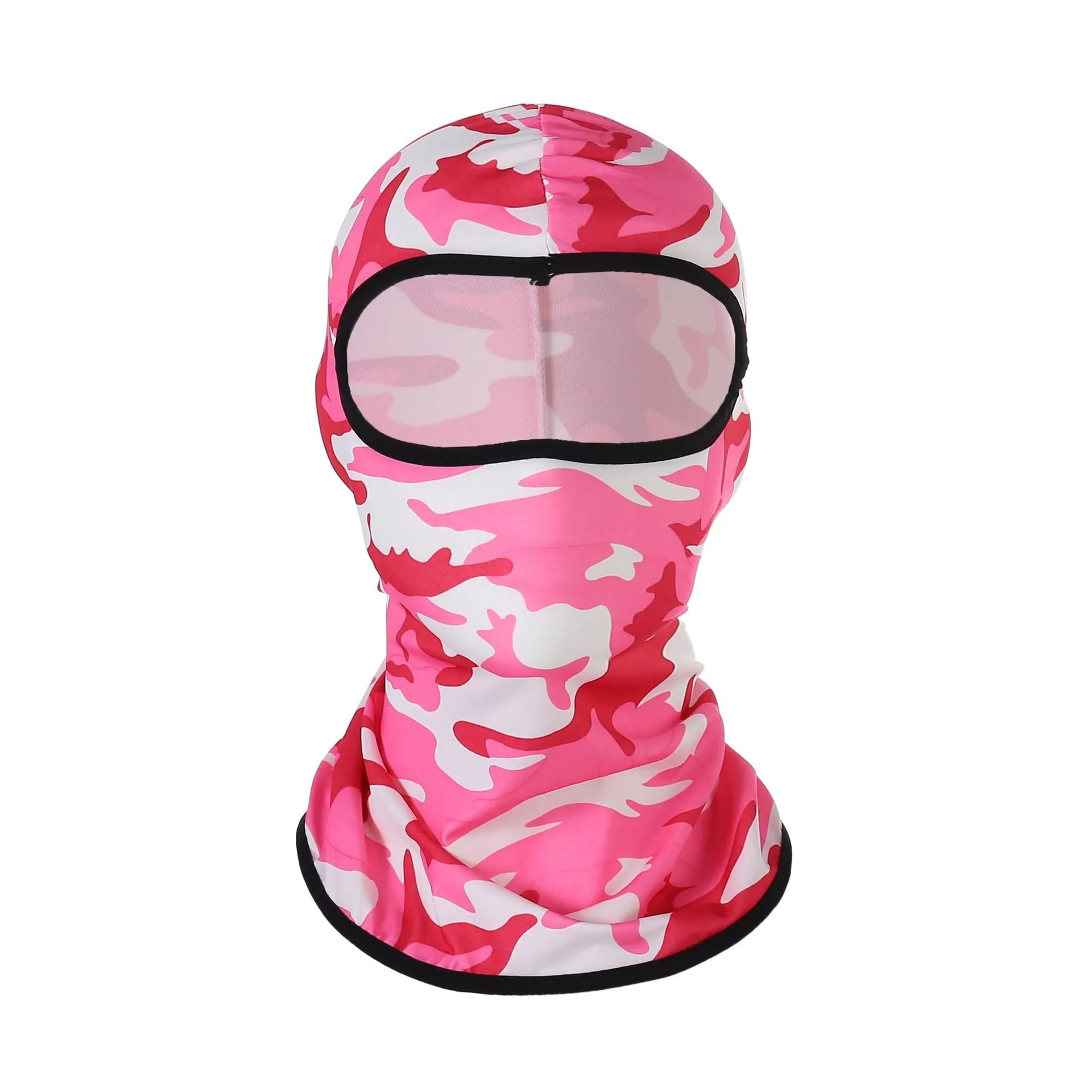 2PCs Windtight Hoods Sun-Proof Breathable Summer Ice Silk Face Mask for Outdoor Cycling
