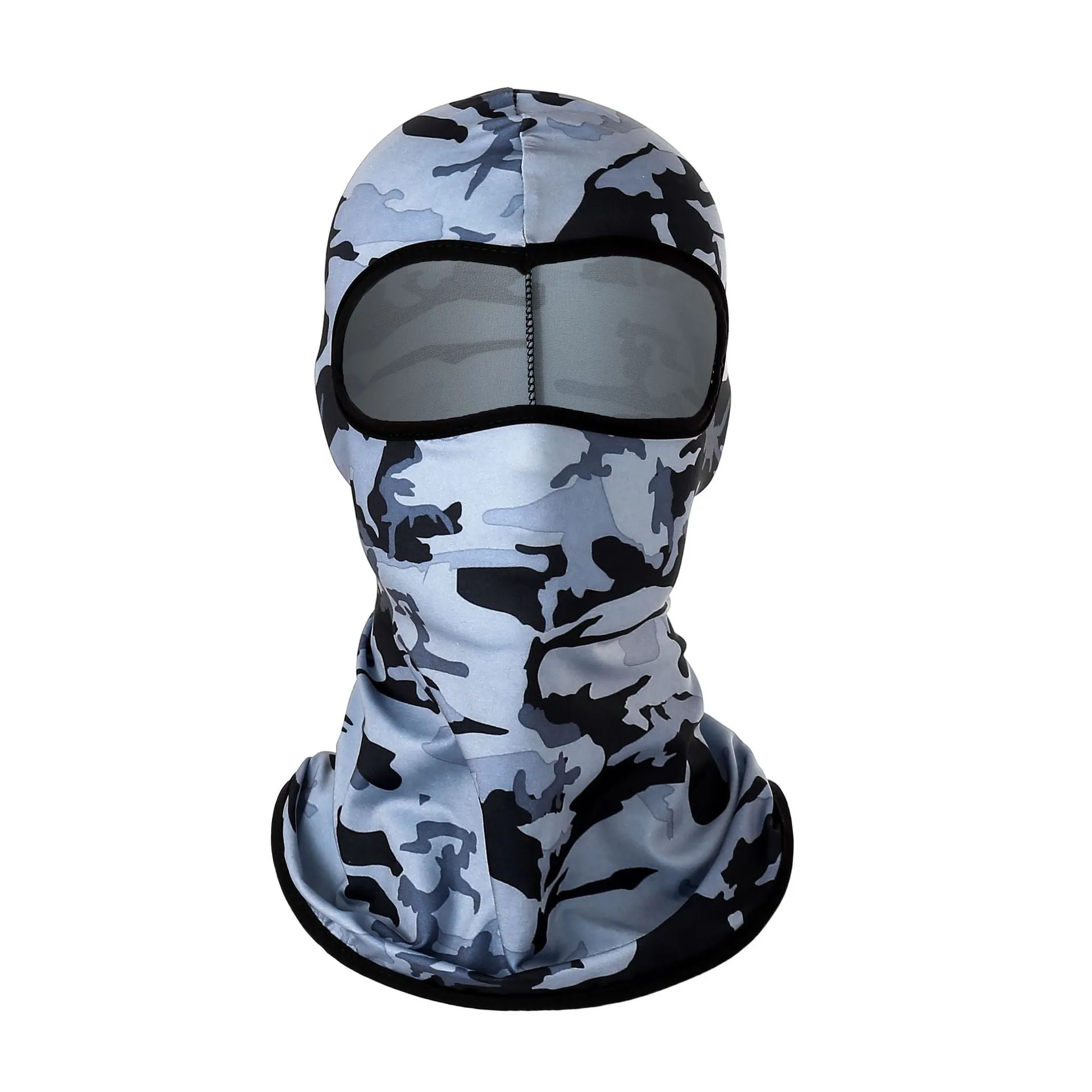 2PCs Windtight Hoods Sun-Proof Breathable Summer Ice Silk Face Mask for Outdoor Cycling