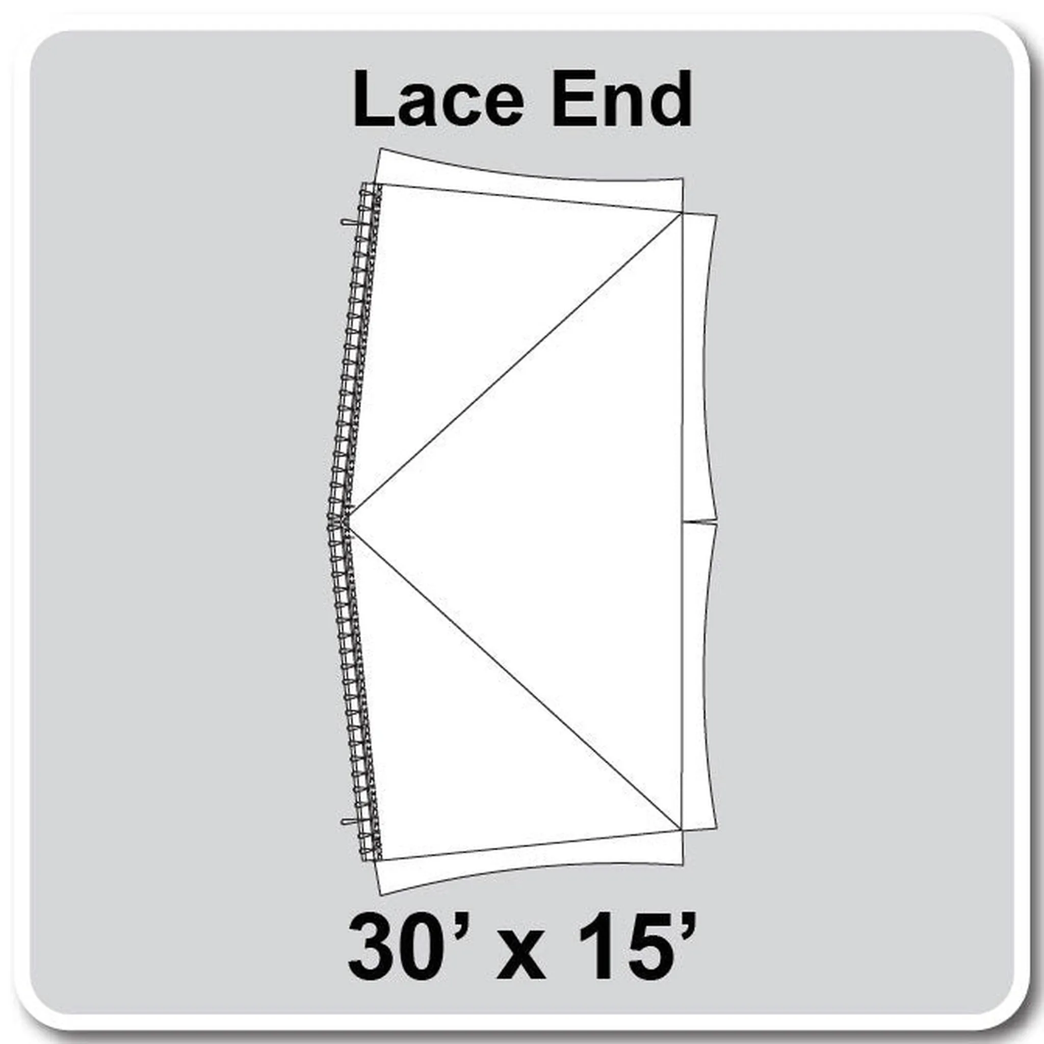 30' Wide Master Series Frame Tent Top