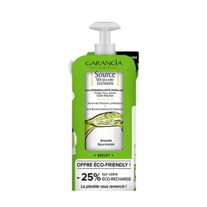 Enchanted Source Micellaire 400ml bottle   400ml Almond refill pack 800ml Garancia