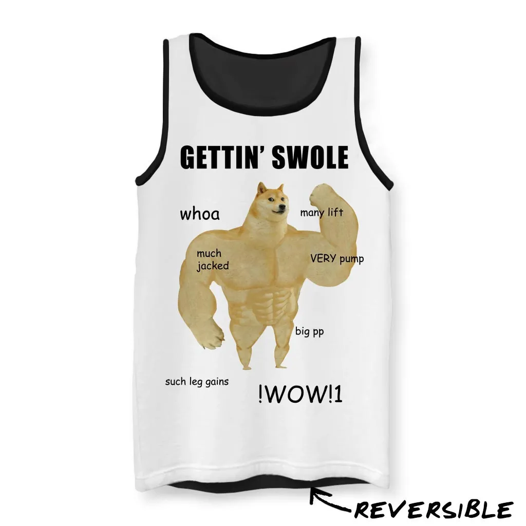 Gettin Swole Doge Reversible Tank