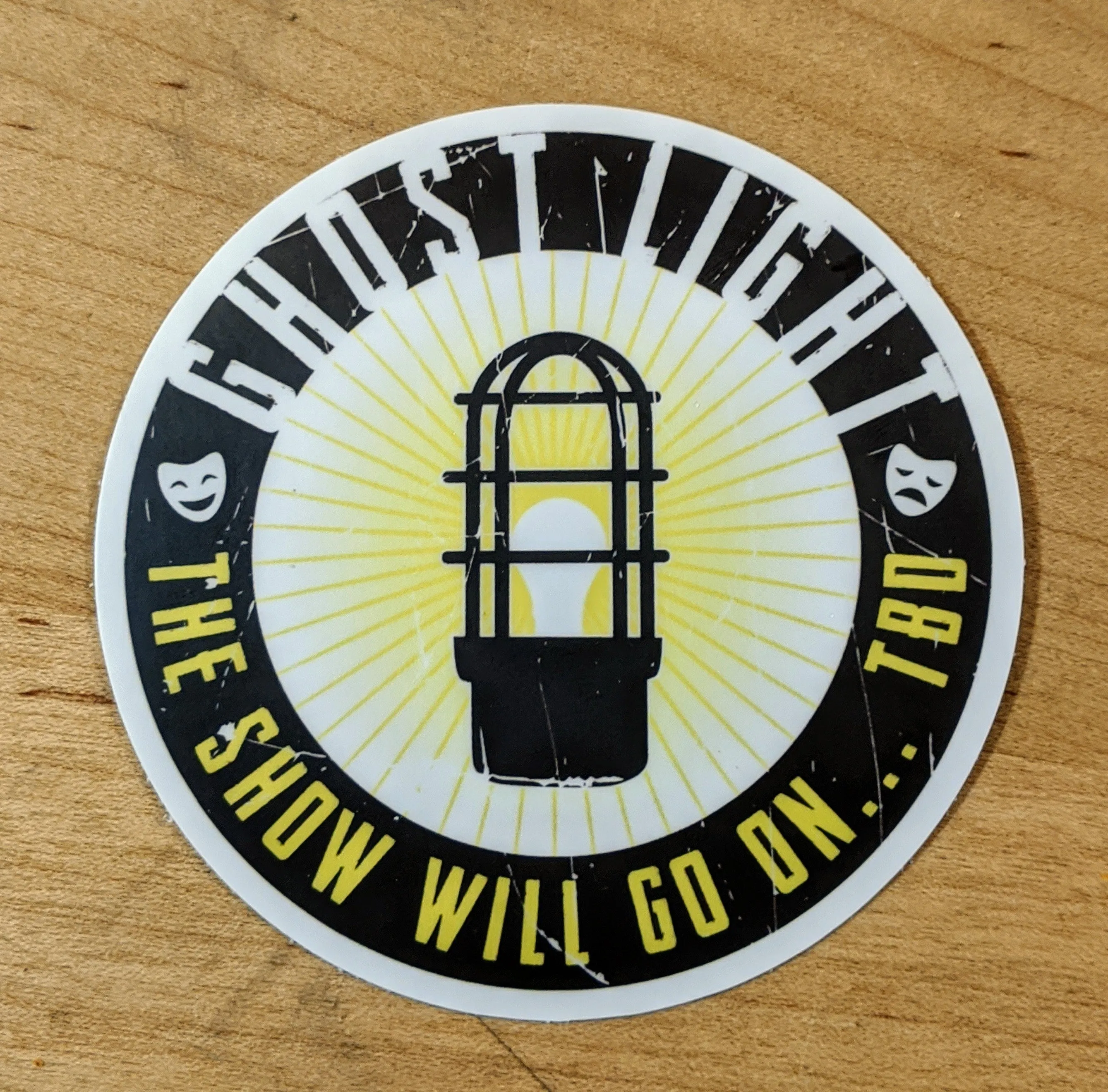 Ghost Light Drama Theater Theatre sticker, vinyl, waterproof