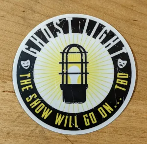 Ghost Light Drama Theater Theatre sticker, vinyl, waterproof