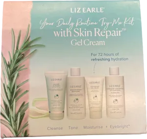 Liz Earle "Your Daily Routine" 4-piece gift set with Skin Repair Gel Cream