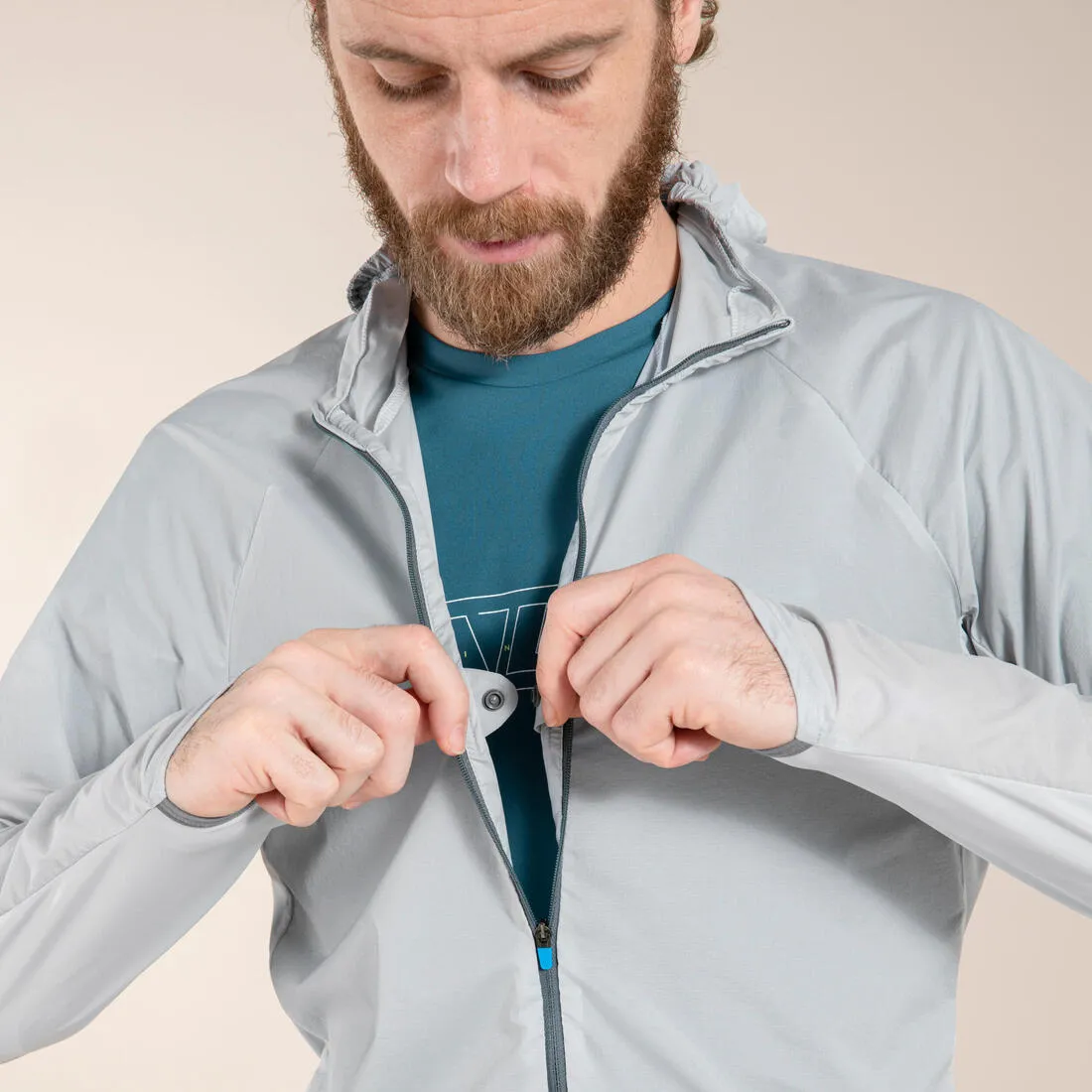 Men's Trail Running Long-Sleeved Windproof Jacket