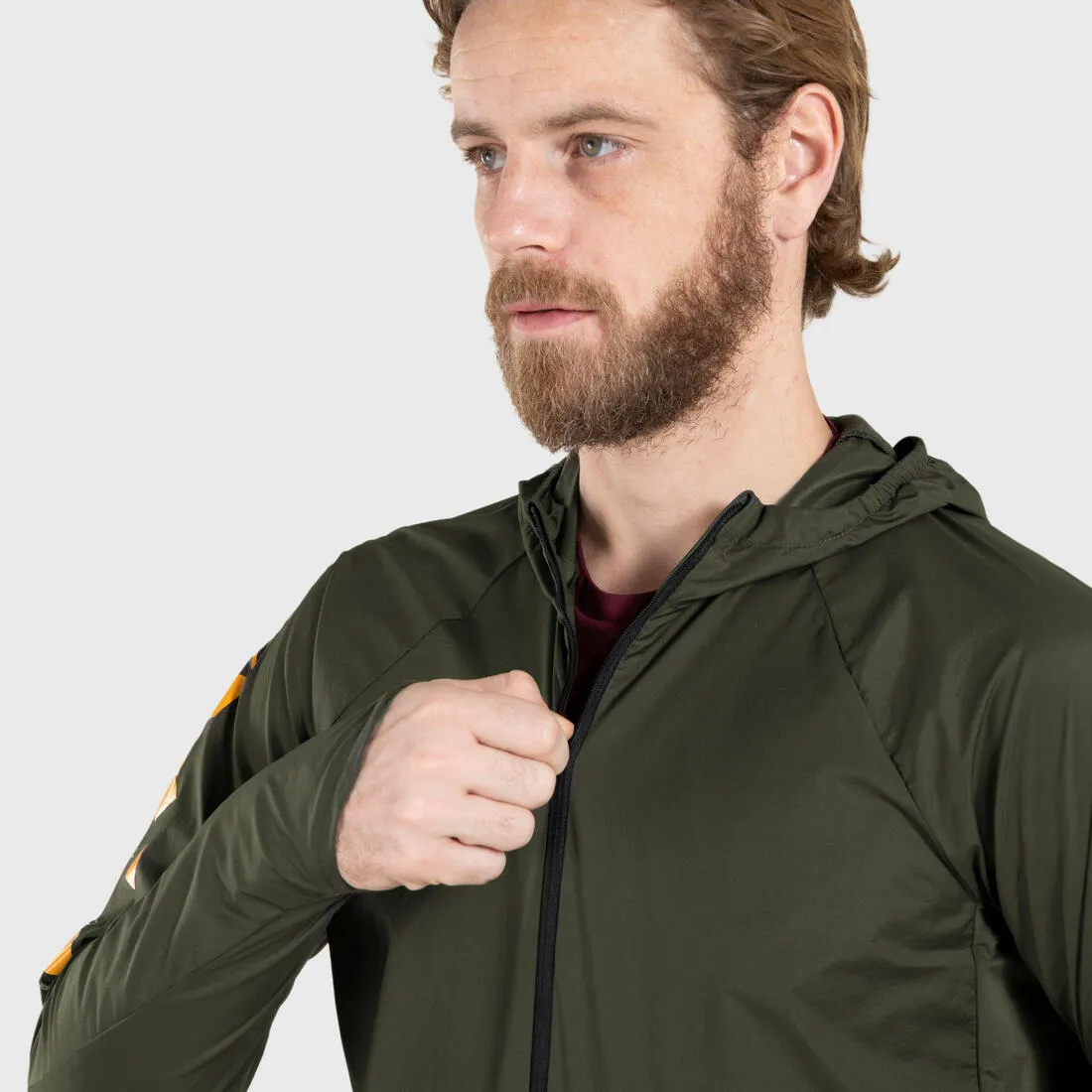 Men's Trail Running Long-Sleeved Windproof Jacket