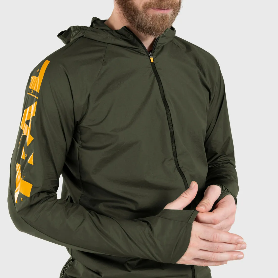 Men's Trail Running Long-Sleeved Windproof Jacket