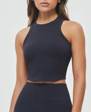 Padded Workout Tank - Black