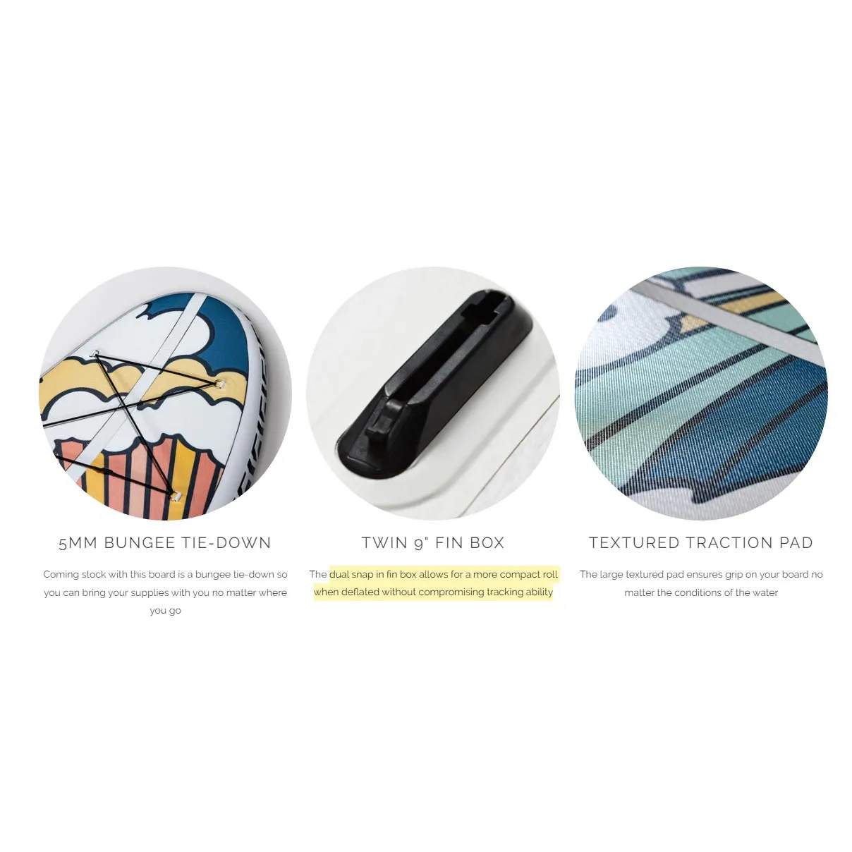 Pau Hana 11'0 Big EZ Stowaway Inflatable Stand-Up Paddle Board (SUP) - Power of Flower