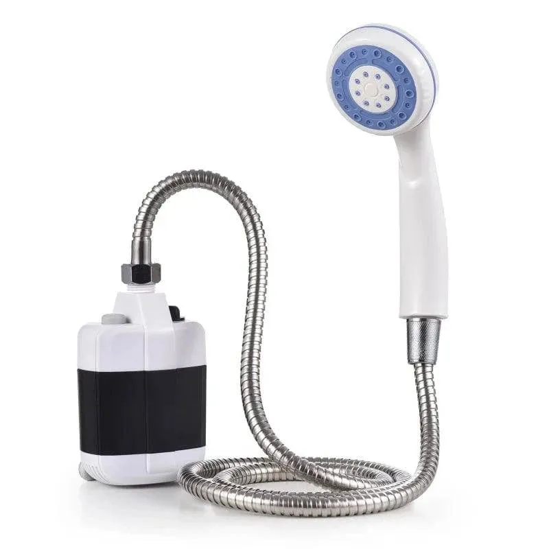 Portable Camping Shower Outdoor USB Rechargeable Electric Shower Pump for Camping Hiking Car Washing Gardening Pet Cleaning