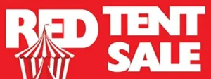 Red Tent Sale Vinyl Banner Sign