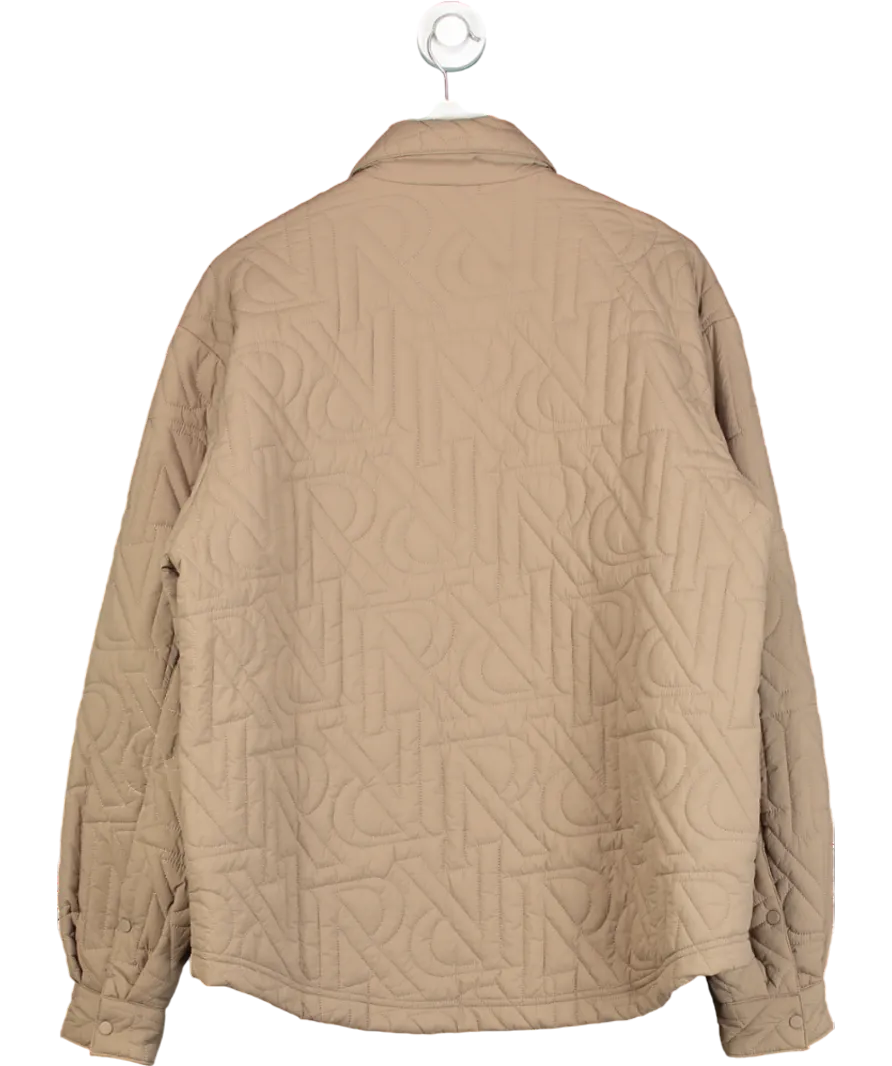 Represent Beige Initial Lightweight Jacket UK L