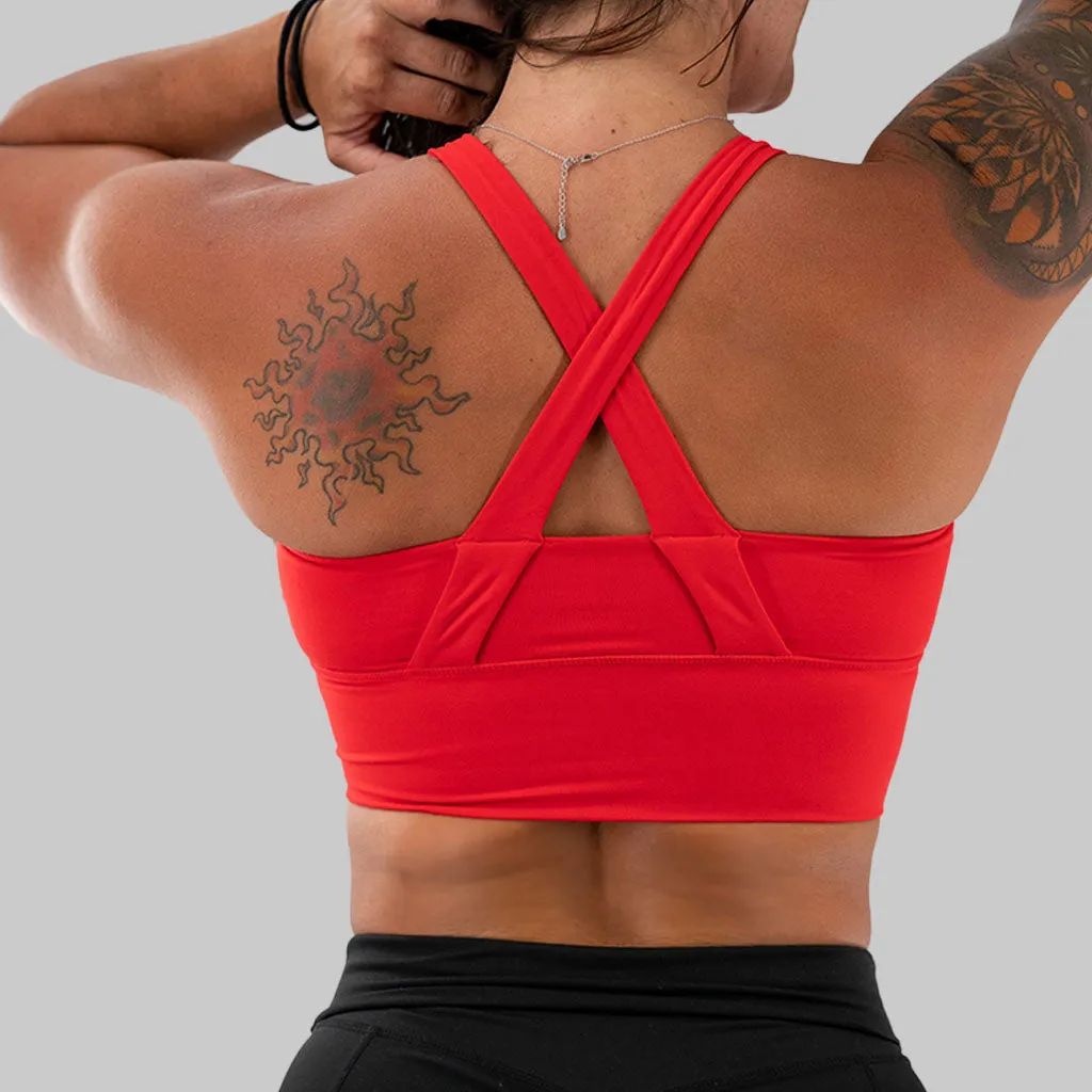 Salty Savage Ladies X Back Longline Sports Bra | Cocoa Beach Performance