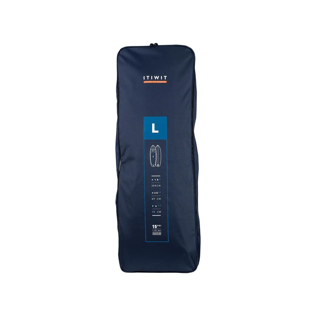Size L inflatable SUP board (10’/35"/6") - 1 or 2 persons up to 130 kg