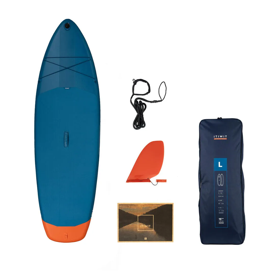 Size L inflatable SUP board (10’/35"/6") - 1 or 2 persons up to 130 kg