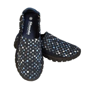 Skooda Navy Speckle Slip on leisure and water shoes