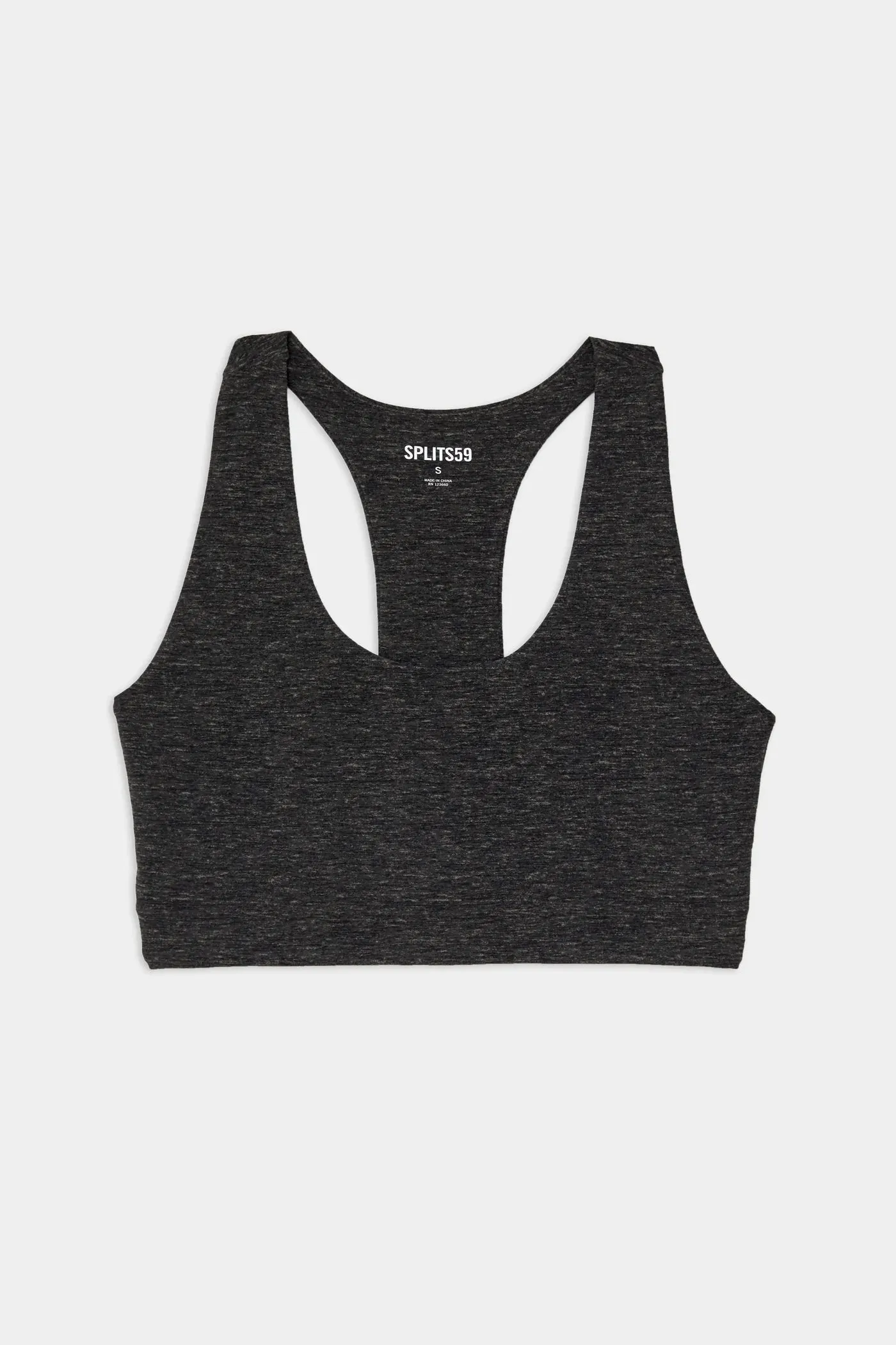 Splits59 Sara Airweight Bra in Heather Grey