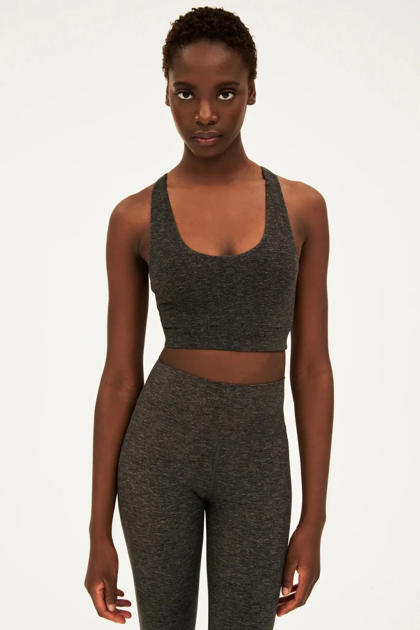 Splits59 Sara Airweight Bra in Heather Grey