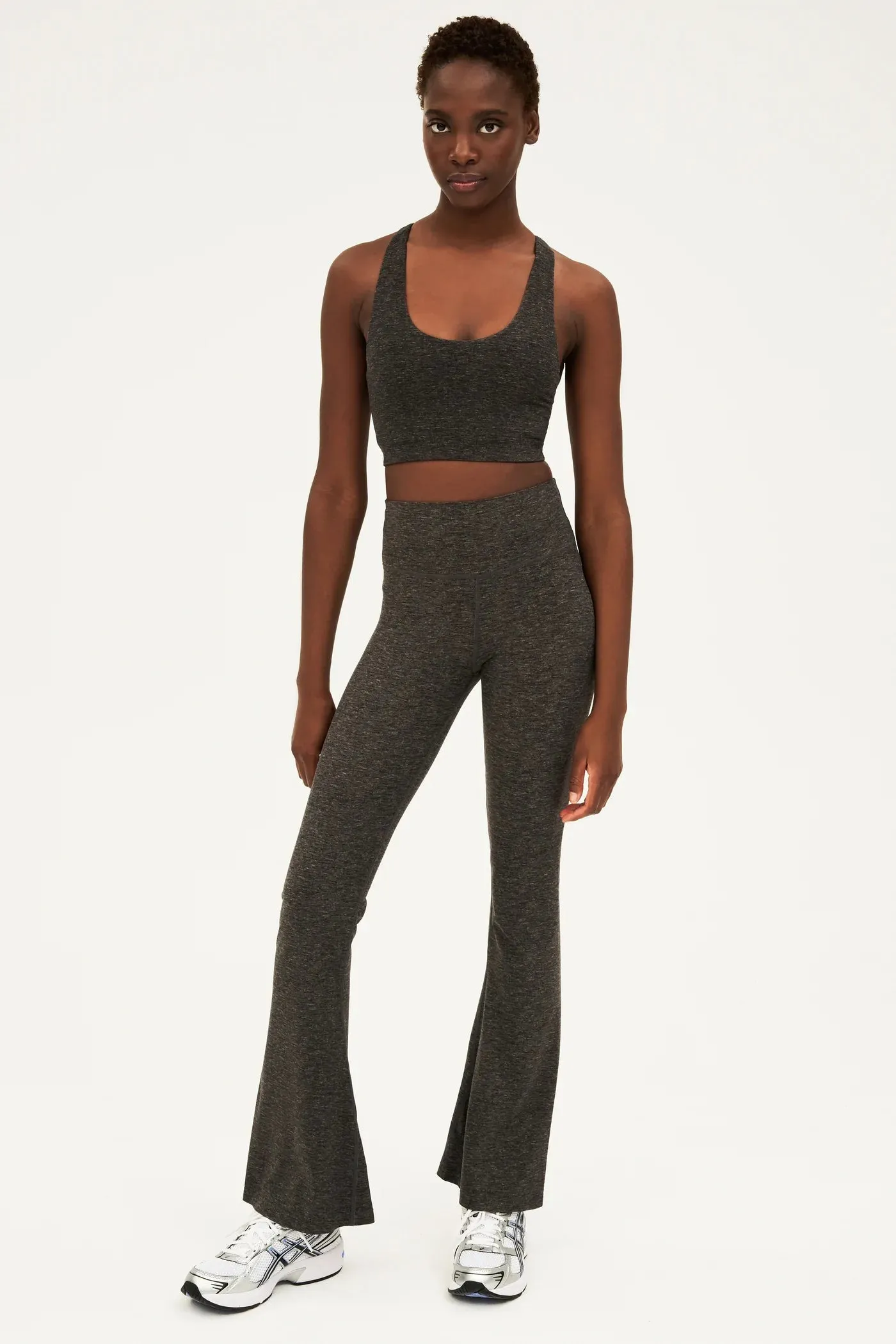 Splits59 Sara Airweight Bra in Heather Grey