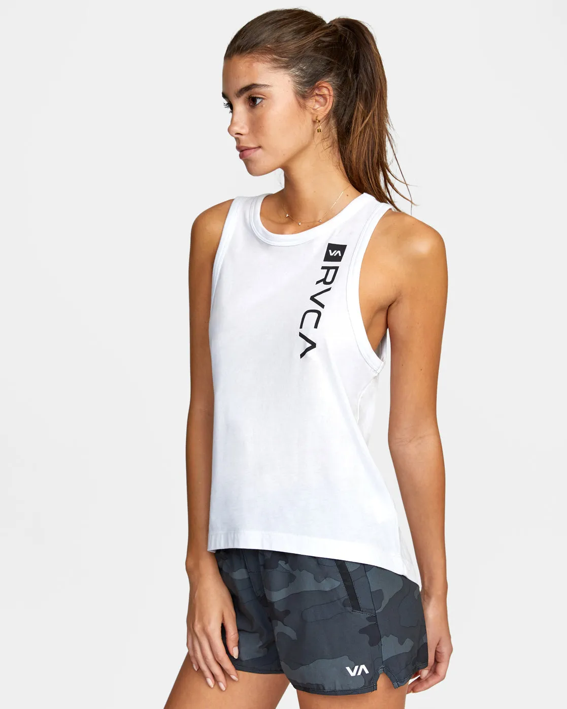 VA Muscle Workout Tank Top - White