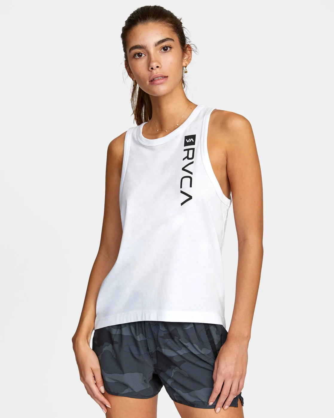 VA Muscle Workout Tank Top - White