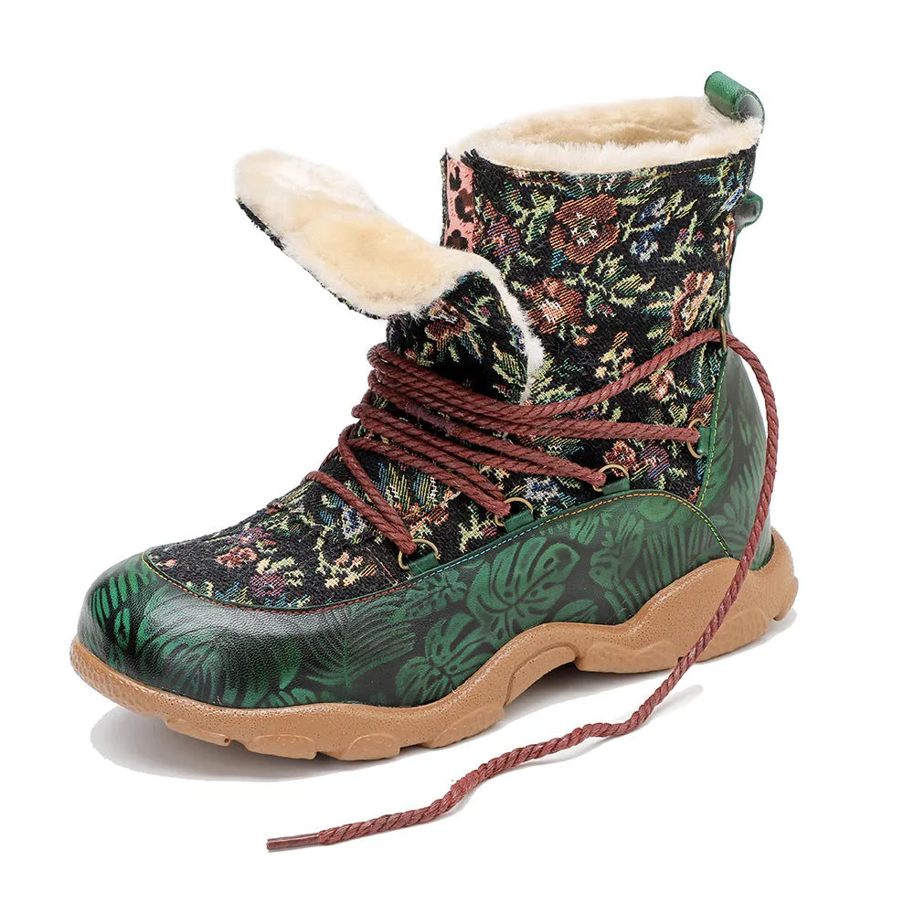 Vintage Handmade Comfortable Casual Ankle Boots