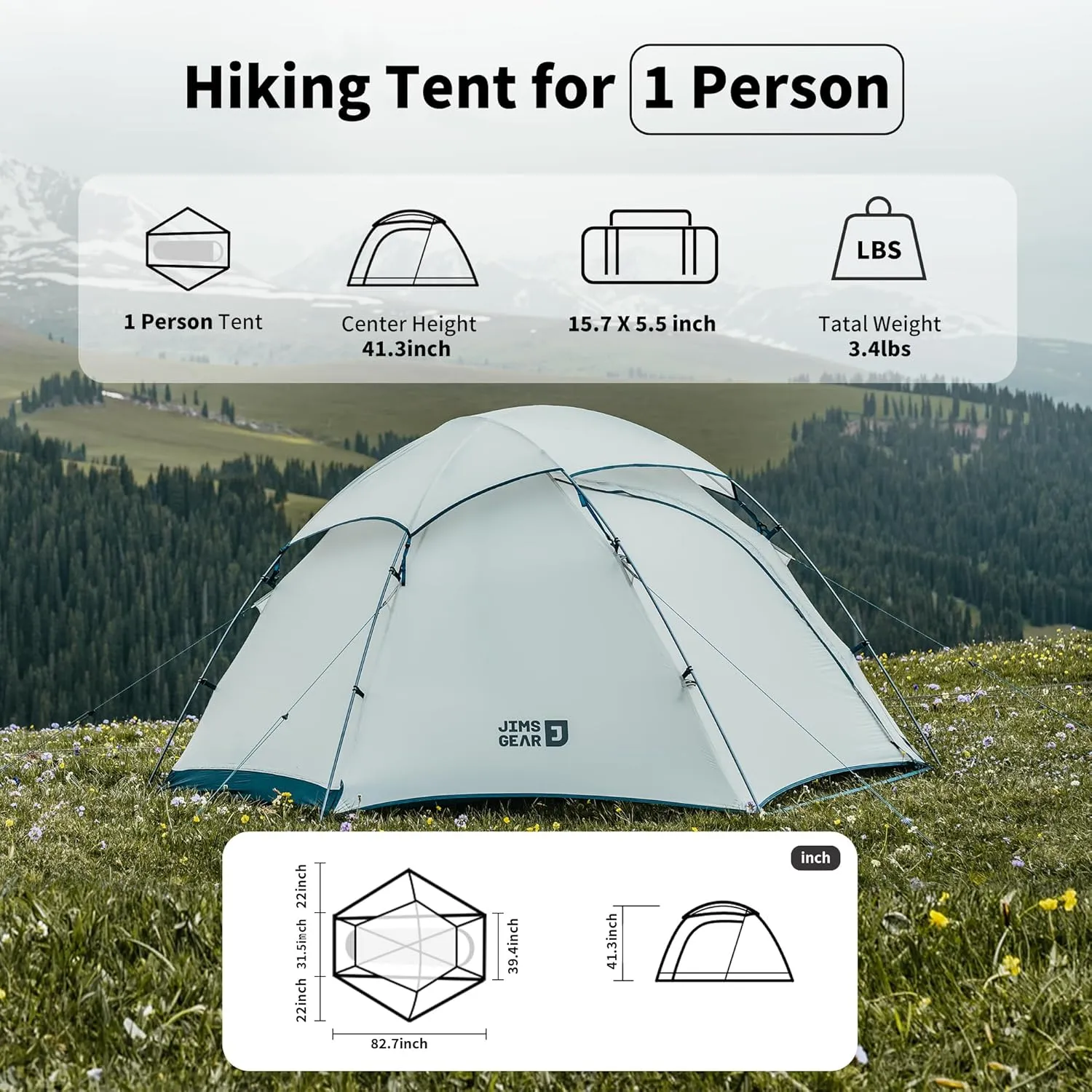 Yakou 2 Ultralight 4-Season Backpacking Tent
