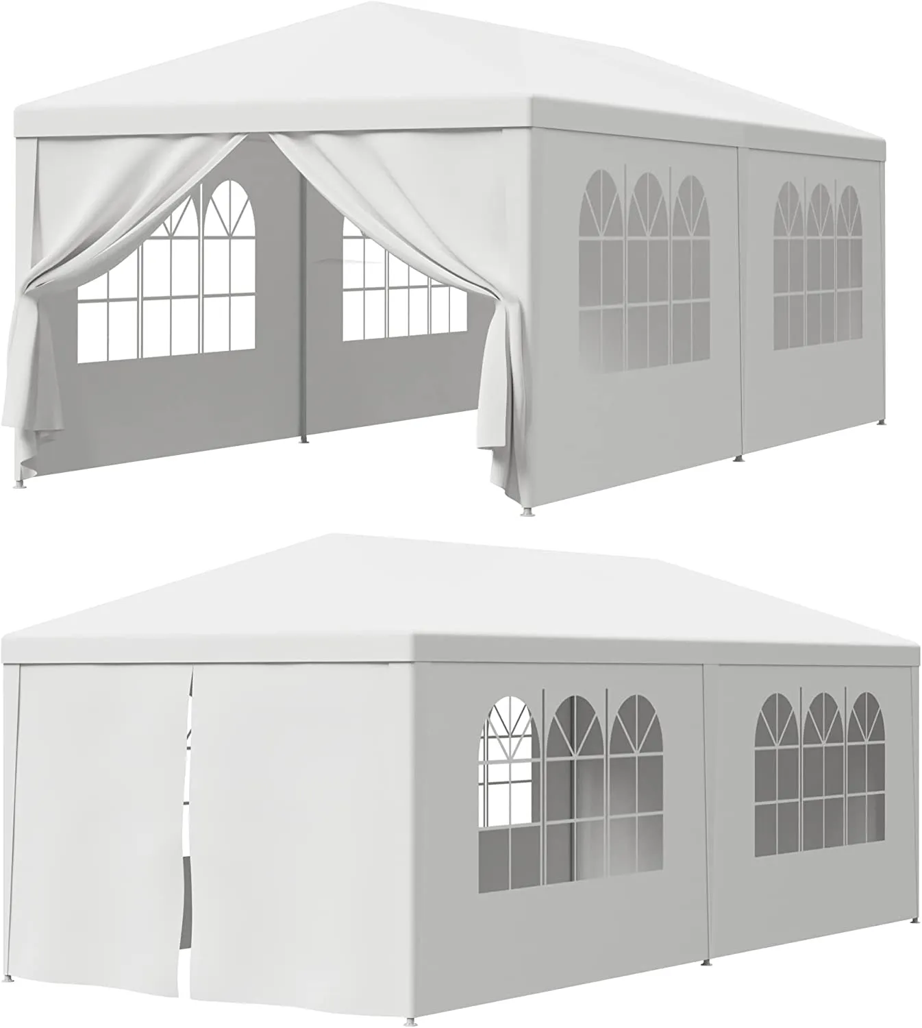 ZENY™ 10 X 20 Outdoor Wedding Party Tent Camping Shelter Gazebo Canopy with Removable Sidewalls Easy Set Gazebo BBQ Pavilion Canopy Cater Events