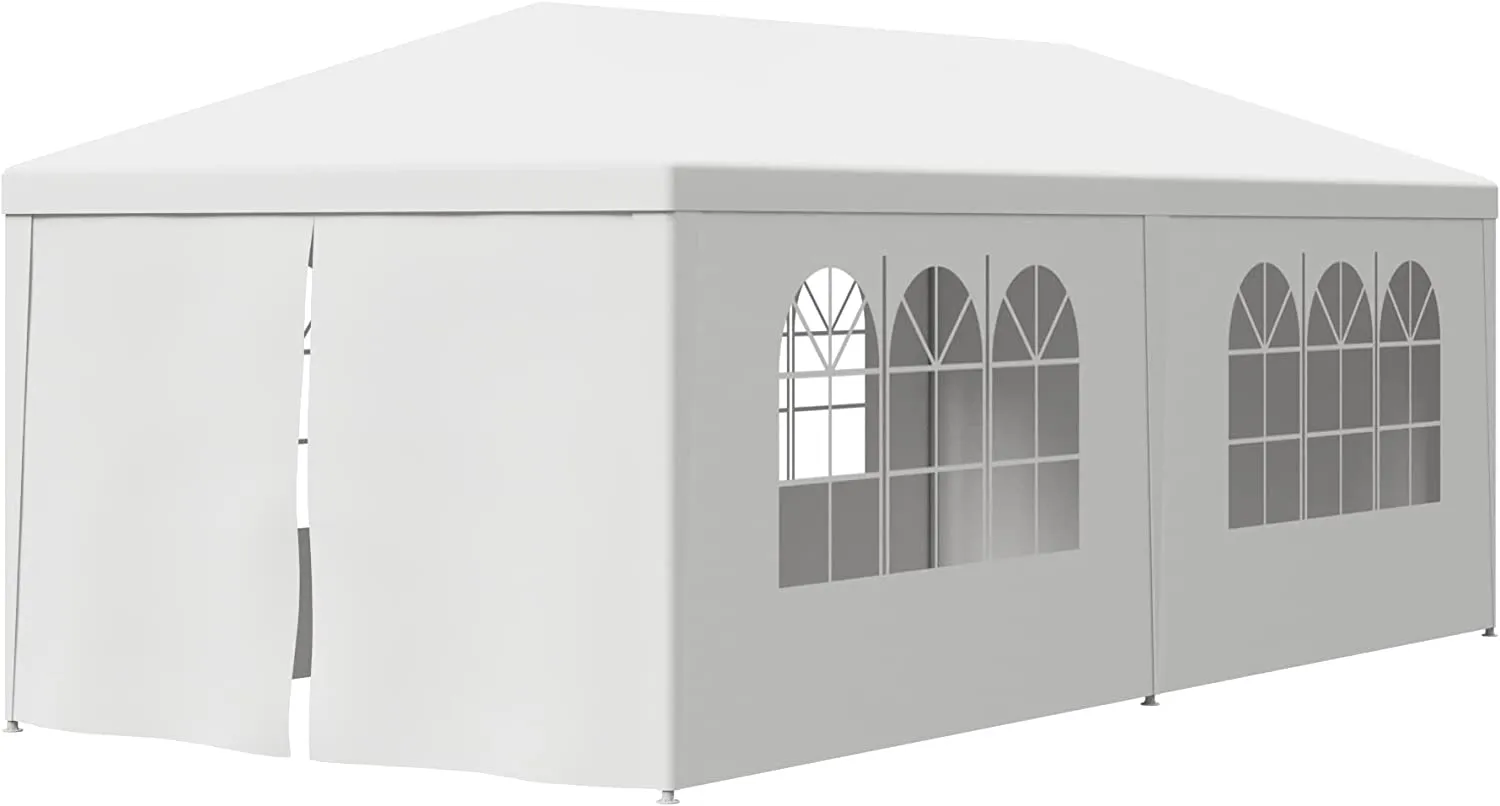 ZENY™ 10 X 20 Outdoor Wedding Party Tent Camping Shelter Gazebo Canopy with Removable Sidewalls Easy Set Gazebo BBQ Pavilion Canopy Cater Events
